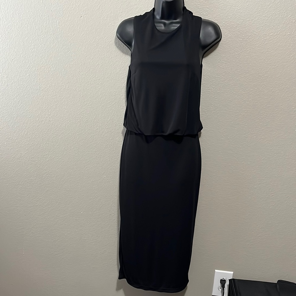 COPY - ASOS black open back dress